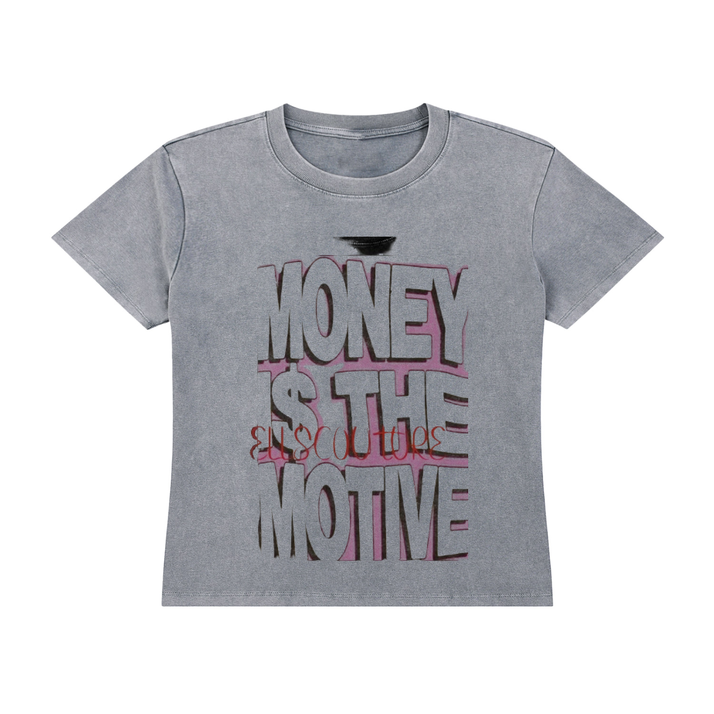 Women money is the motive crop top
